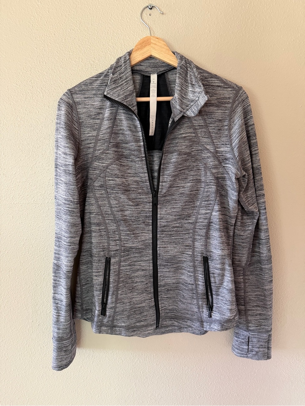Lululemon Define Jacket Heather Grey Space Dye Athleisure Athletic Full Zip 10 - Picture 4 of 8
